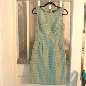 Tahari ASL Mint Green & White Sheath Dress Size 4